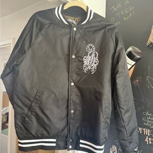 Black Scorpion Embroidered Jacket